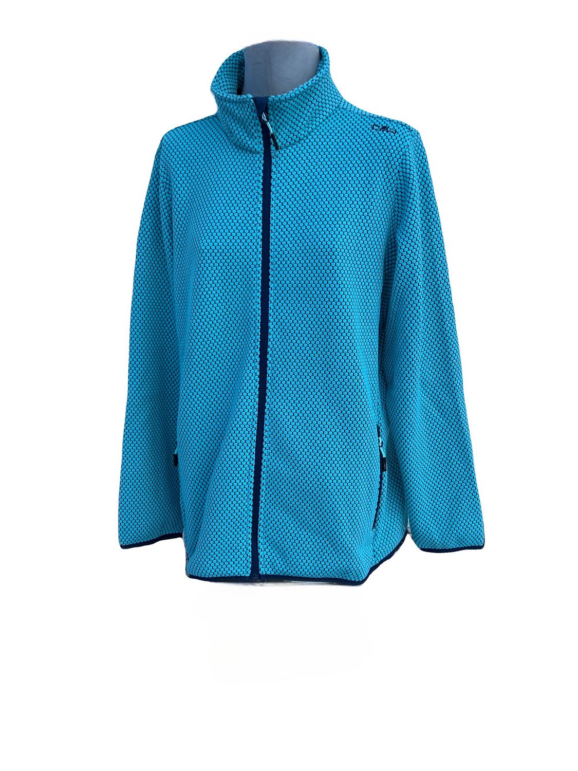 CMP Jacke Strickjacke Fleecejacke Türkis  Langarm Damen XXL 46