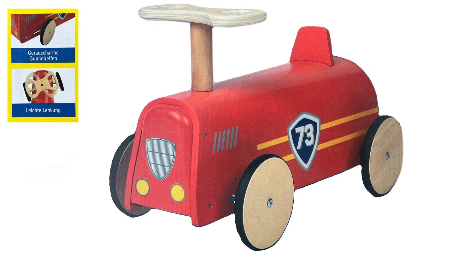 Rutschauto  Schiebeauto   Echtholz   Retro Design