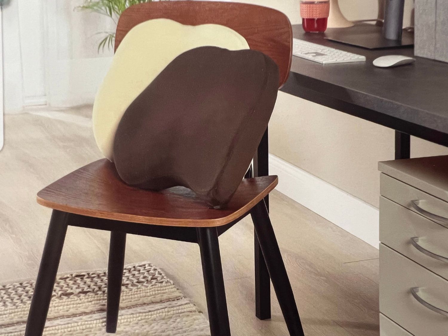 Rückenkissen  ergonomisch  Lendenkissen Büro  Auto Sofa Kissen Rücken