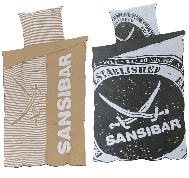 Sansibar Bettwäsche Wendebettwäsche Übergröße 155x220 cm Set 100% Baumwolle Sansibar Bettwäsche Wendebettwäsche Übergröße 155x220 cm Set 100% Baumwolle