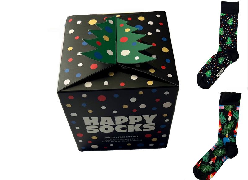 Happy Socks Socken Geschenkbox 2er Pack weihnachtliches Design Happy Socks Socken Geschenkbox 2er Pack weihnachtliches Design
