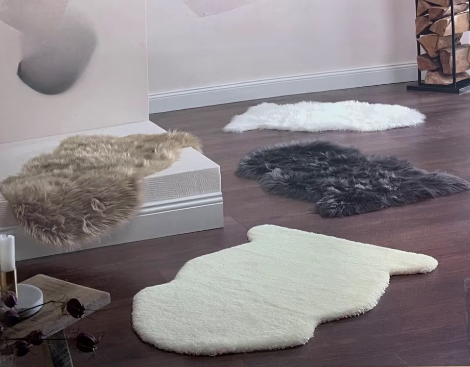 Teppich/ Läufer Kunstfell-Optik