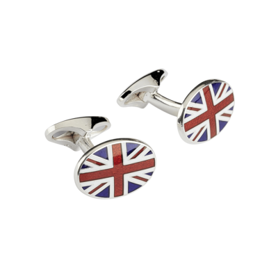 Countryman Cufflinks, Fitting Style: Swivel Fitting, Flag: The Union Jack