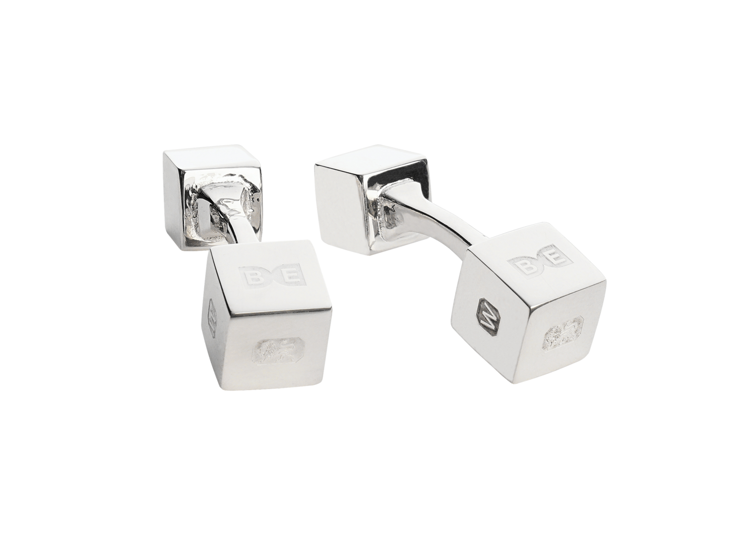 Hallmarked Cube Cufflinks