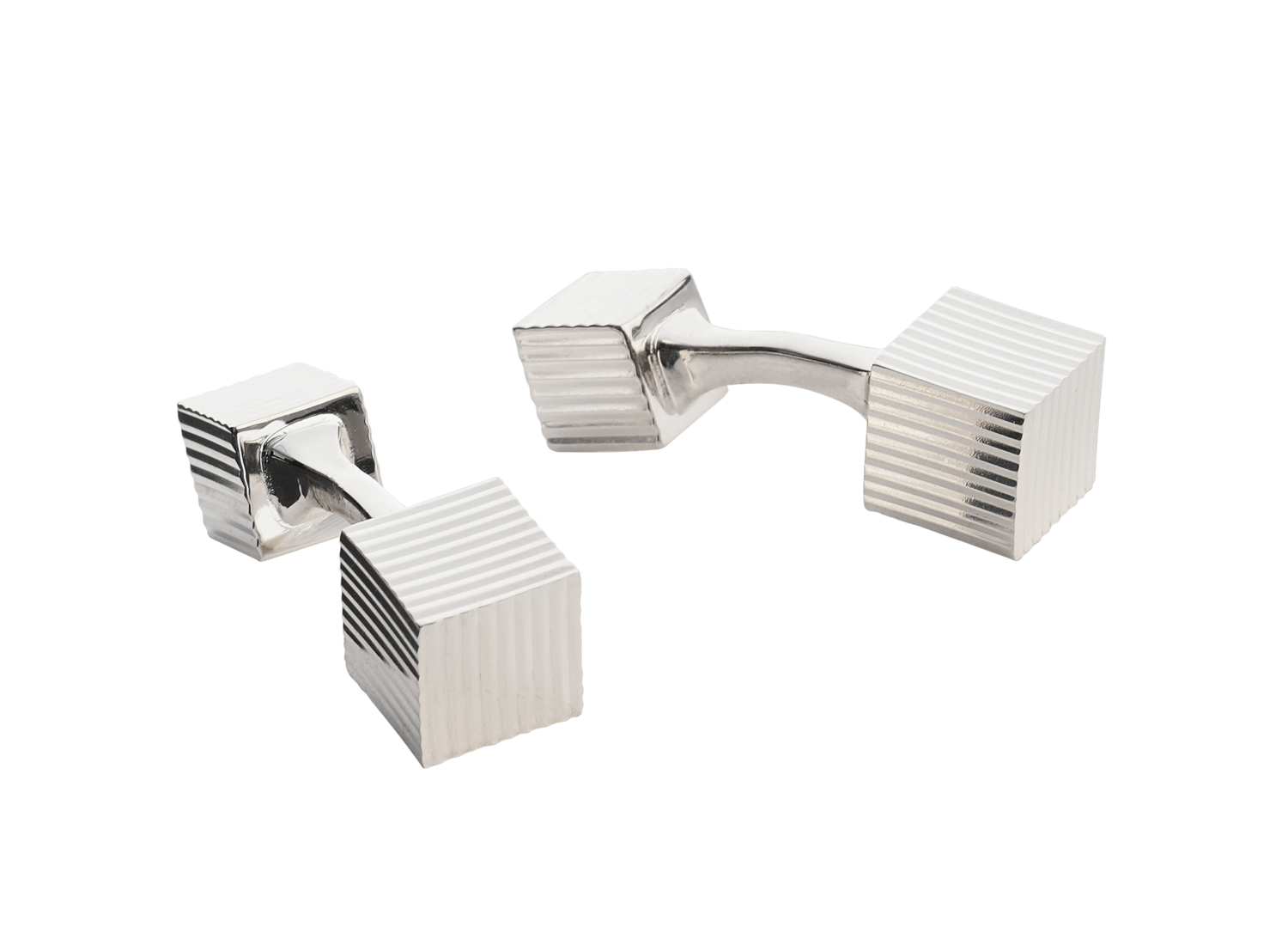 Diamond Cut Cube Cufflinks