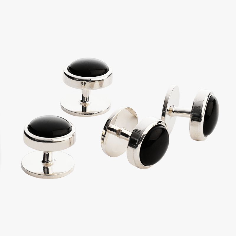 Black Onyx Dress Shirt Studs