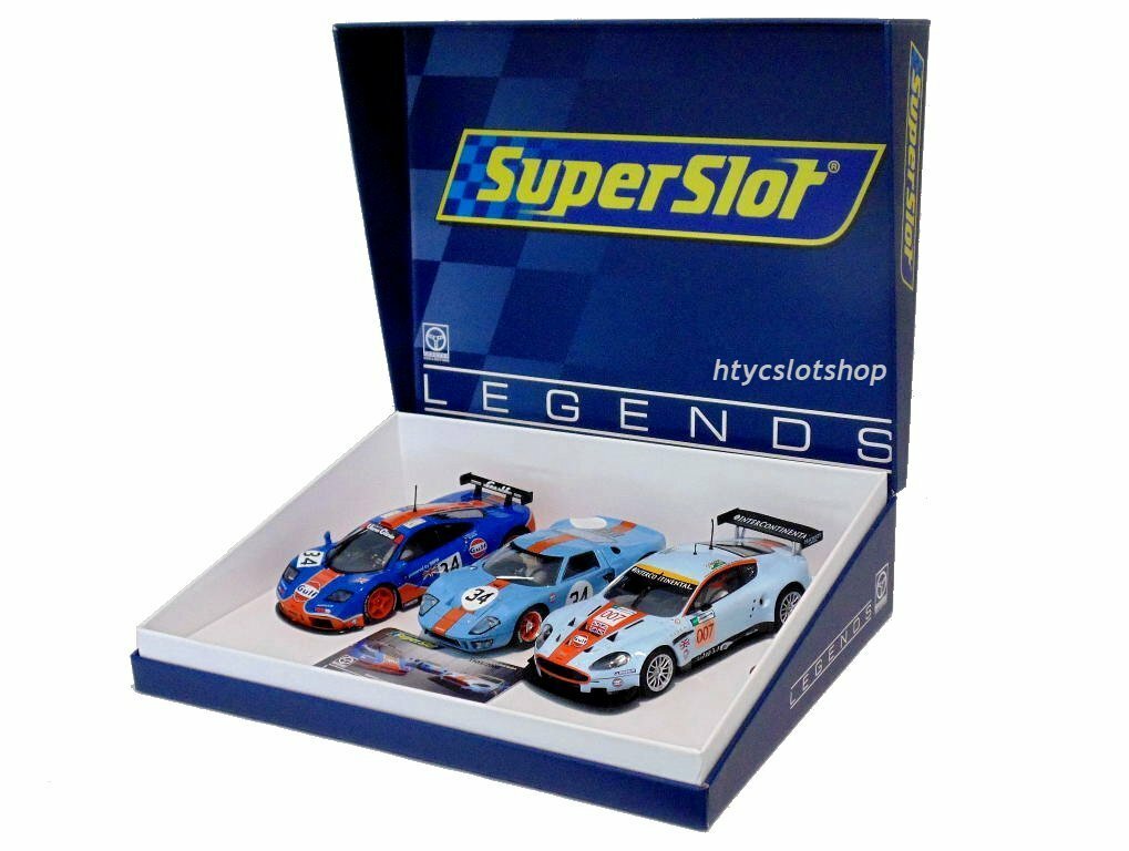 TRIPLE ROFGO GULF MCLAREN + FORD GT40 + ASTON MARTIN