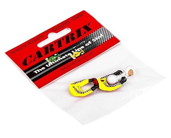 BUSTO PILOTO Y COPILOTO RALLY BLANCO O AMARILLO CON CASCO ABIERTO