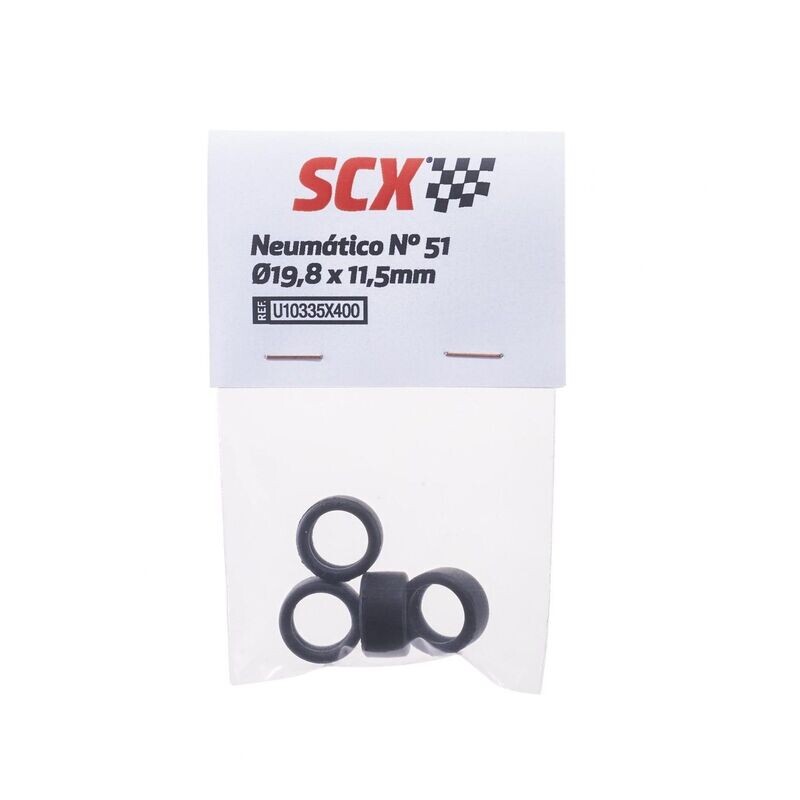 NEUMÁTICO Nº 51 PACK X 4 UNIDADES Ø19,8 x 11,5 MM