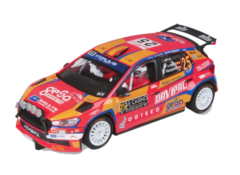 SKODA FABIA WRC2 #25 RALLYE MONTE CARLO 2024 LOPEZ / VAZQUEZ