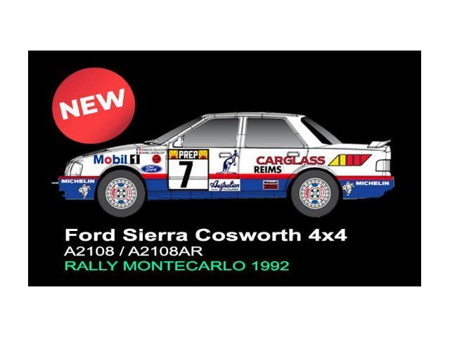 FORD SIERRA COSWORTH 4X4 #7 DELECOUR / GRATALOUP RALLYE MONTE CARLO 1992