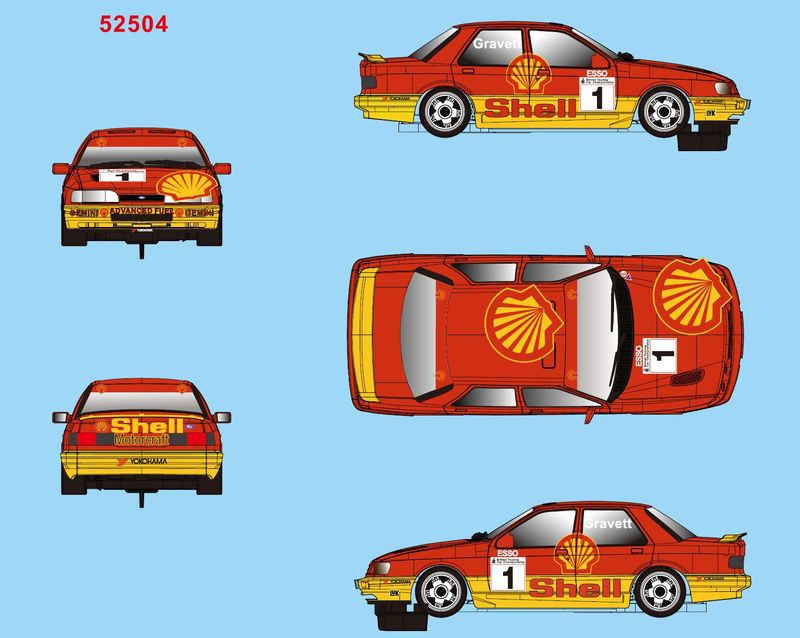 FORD SIERRA GR.A #1 BTCC 1992 SHELL ROB GRAVETT