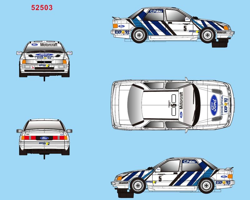 FORD SIERRA GR.A #5 CET 1992 MOTORCRAFT CARLOS PALAU