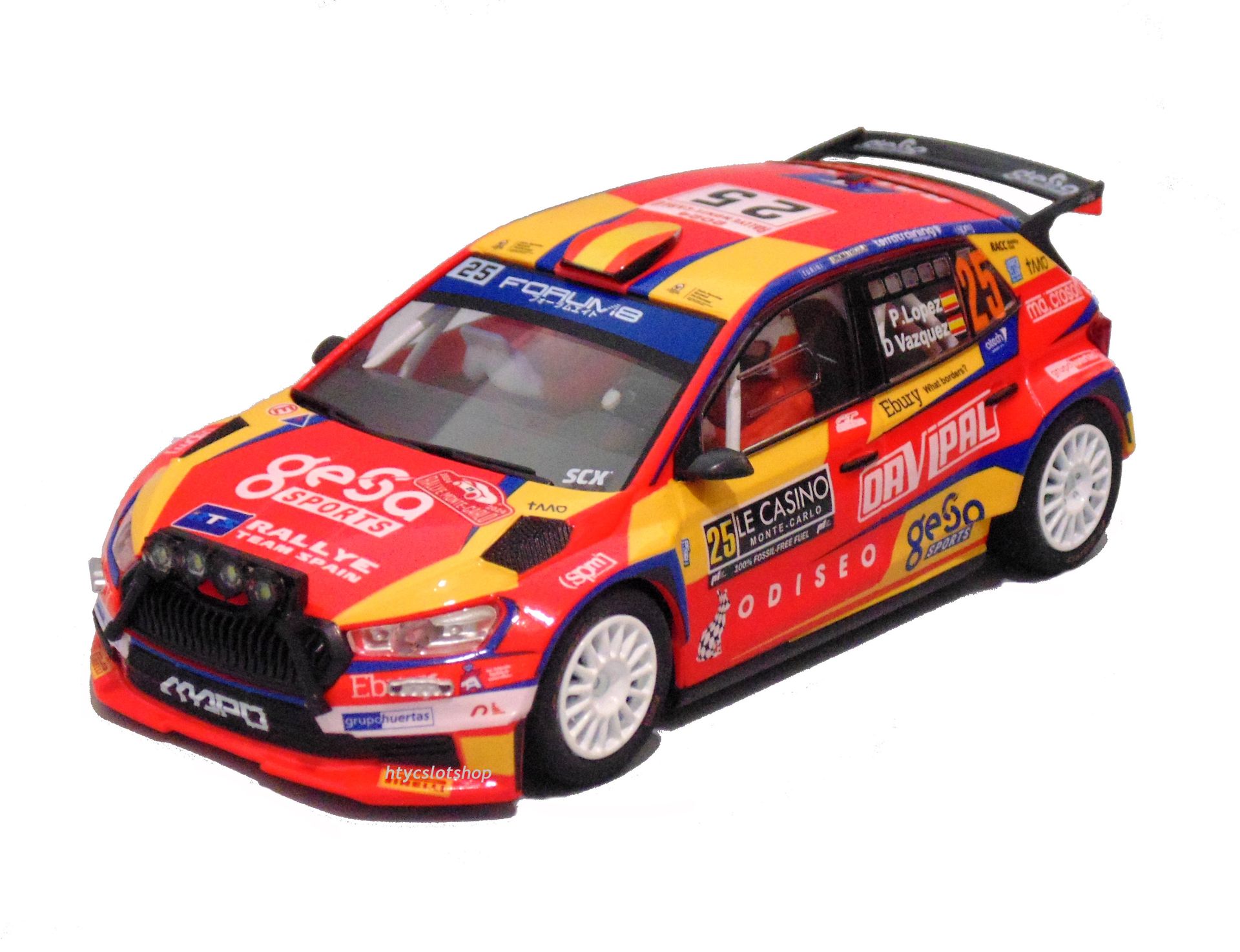 SKODA FABIA WRC2 #25 RALLYE MONTE CARLO 2024 LOPEZ / VAZQUEZ