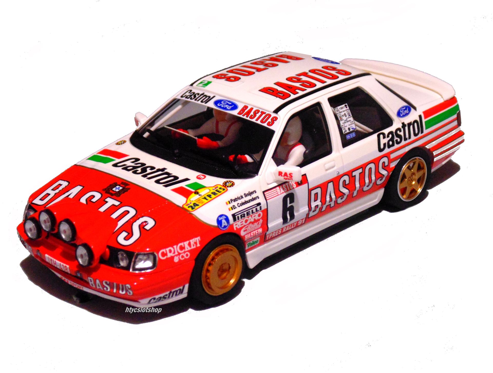 FORD SIERRA RS COSWORTH #6 BASTOS  WINNER RALLY YPRES 1991 SNIJERS / COLEBUNDERS