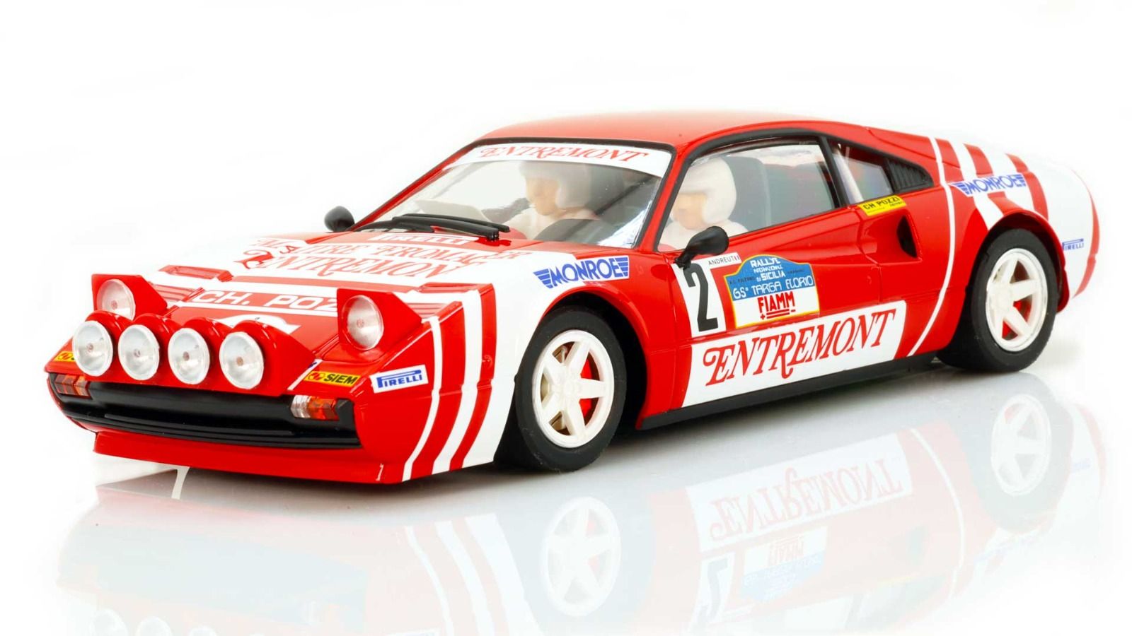 FERRARI 308 GTB #2 ENTREMONT WINNER TARGA FLORIO 1981 ANDRUET / TILBER