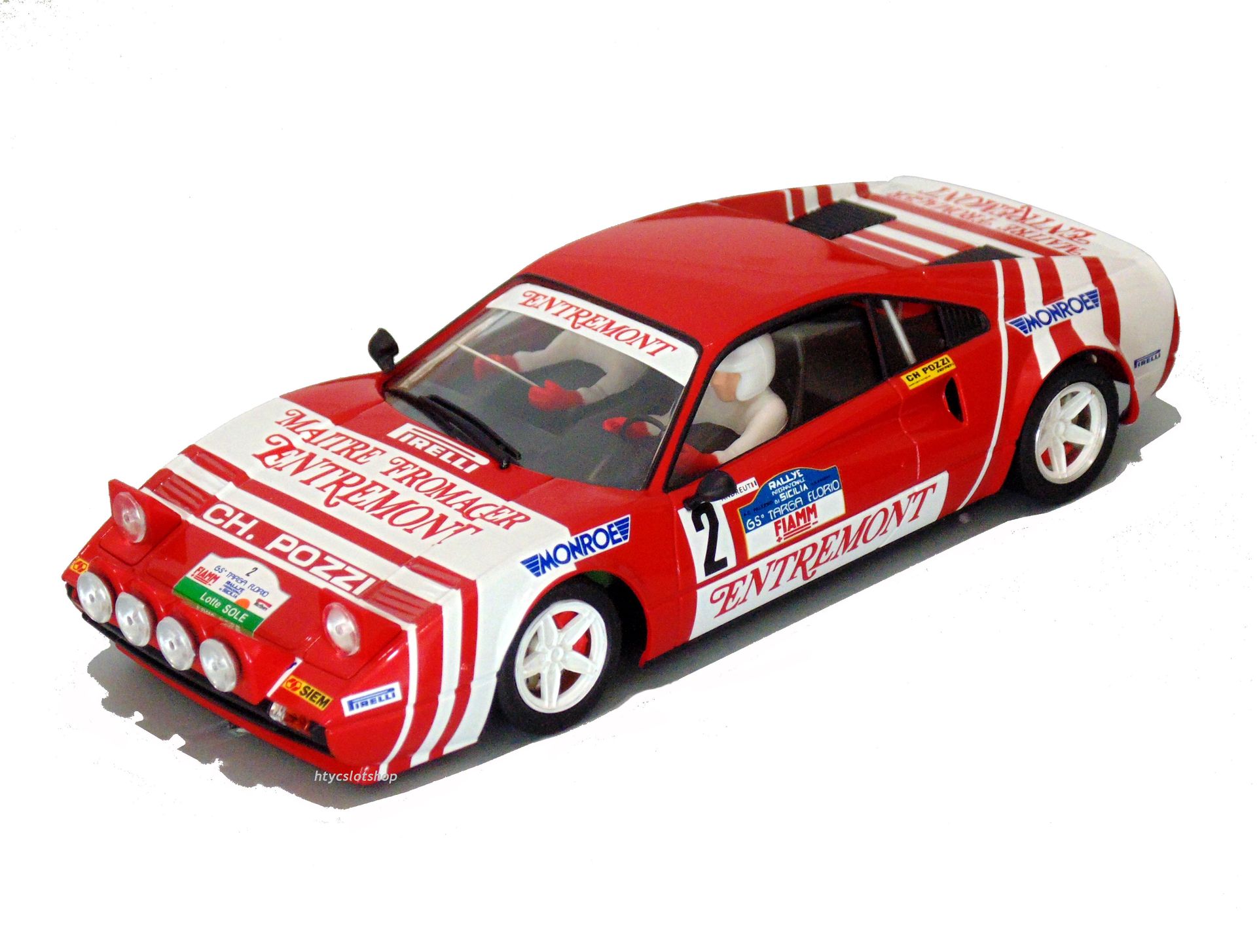 FERRARI 308 GTB #2 ENTREMONT WINNER TARGA FLORIO 1981 ANDRUET / TILBER