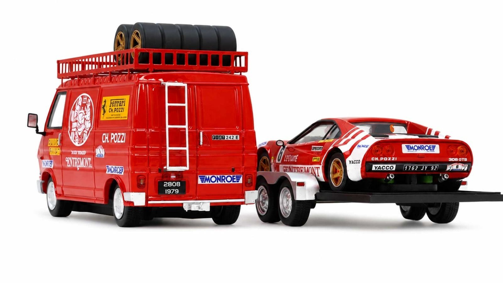 FIAT FERRARI VAN + RST2001 + FERRARI #6 TOUR DE FRANCE 1981