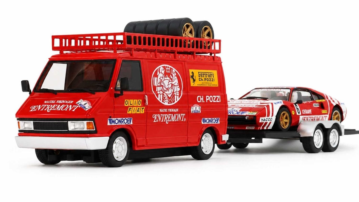 FIAT FERRARI VAN + RST2001 + FERRARI #6 TOUR DE FRANCE 1981