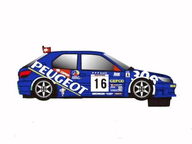 PEUGEOT 306  MAXI #16  RACC RALLY 1997 AZCONA / BILLMAIER