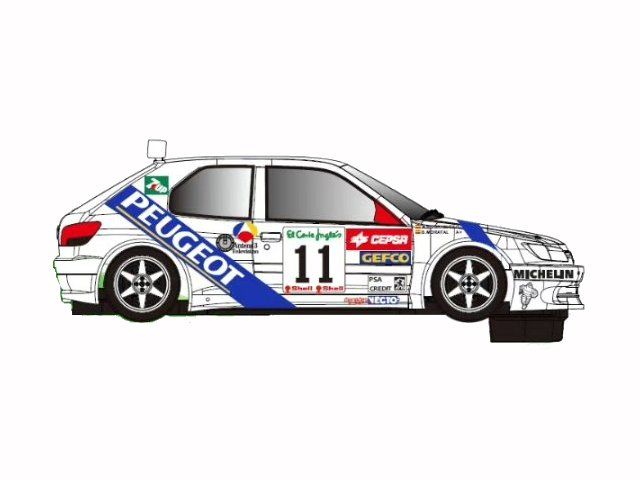 PEUGEOT 306  MAXI #11 RALLY CORTE INGLES 1996 MORATAL / RODRIGUEZ