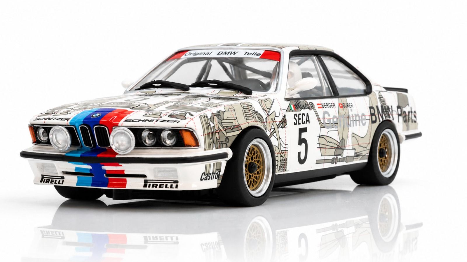 BMW 635 CSi #5 ORIGINAL TEILLE WINNER SPA 1985 RAVAGLIA / BERGER / SURER