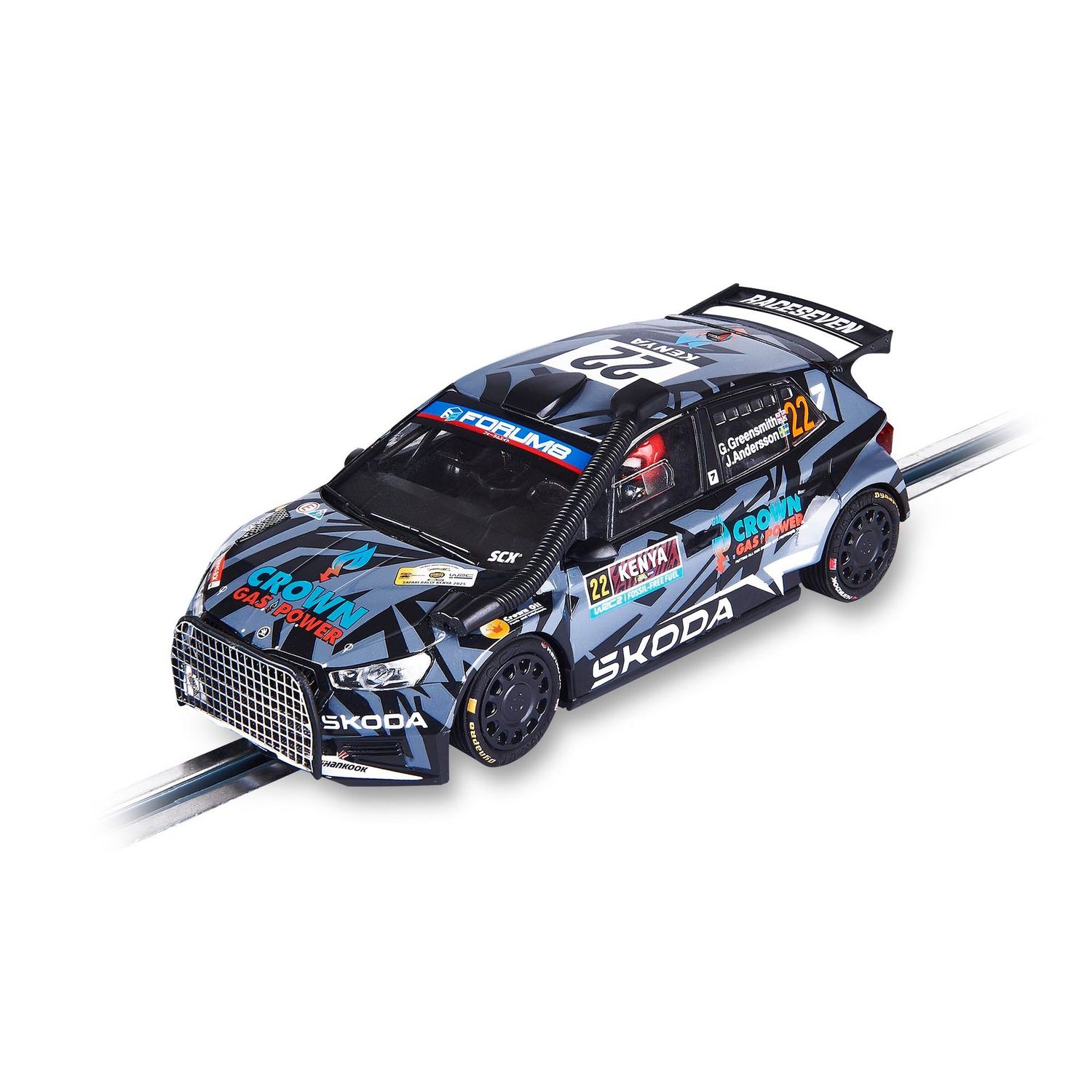 SKODA FABIA RS RALLY2 #22 RALLY SAFARI KENYA 2025 GREENSMITH / ANDERSON
