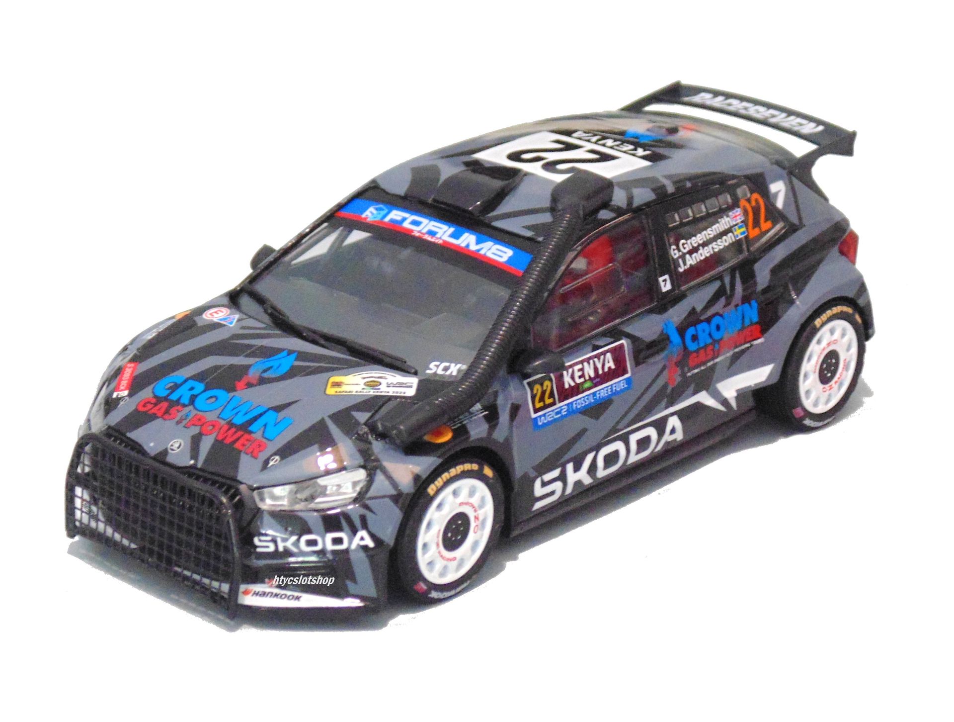 SKODA FABIA RS RALLY2 #22 RALLY SAFARI KENYA 2025 GREENSMITH / ANDERSSON