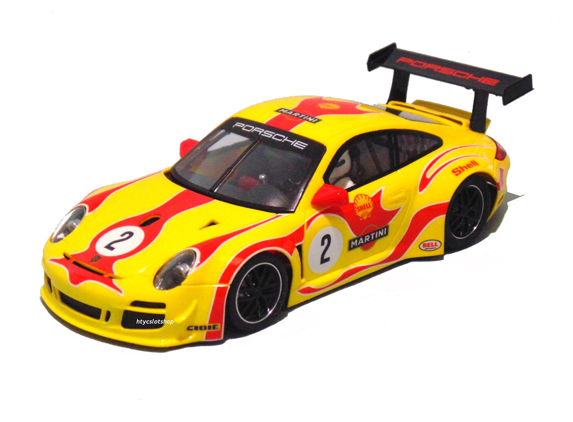 PORSCHE 997 #2 YELLOW HIPPIE PSYCHEDELIC LIVERY MARTINI