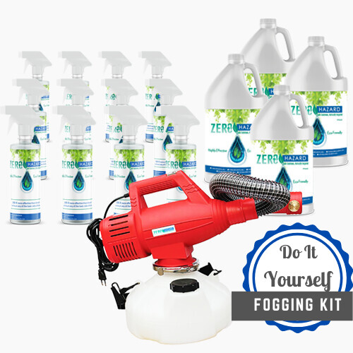 Red Fogger + 1 Case of Gallon Jugs (4 Units) + 1 Case of 16 oz Spray