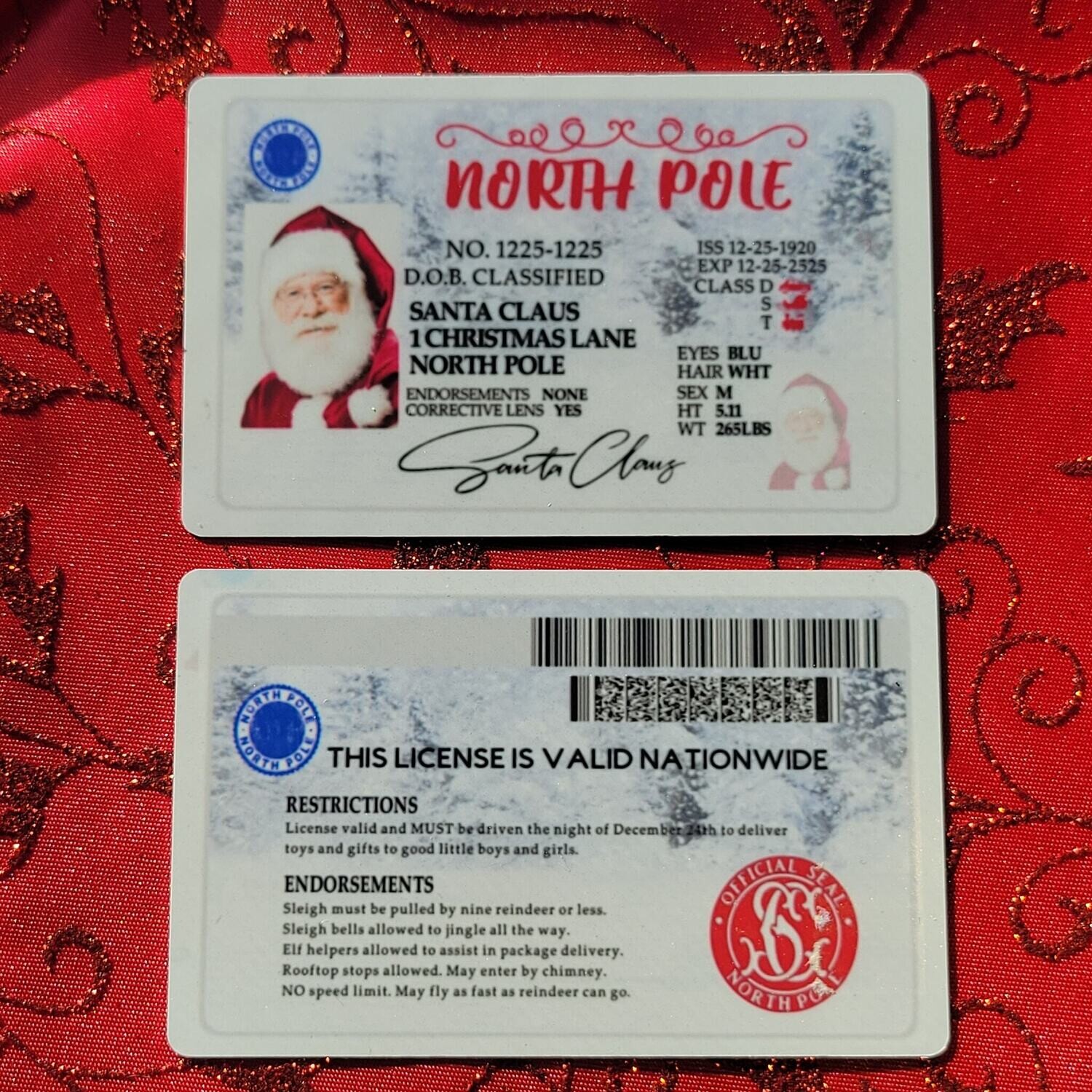 Santa&#39;s lost driver&#39;s license