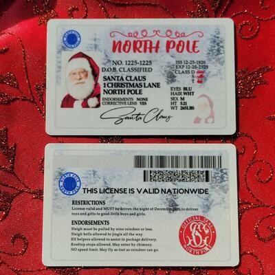 Santa&#39;s lost driver&#39;s license
