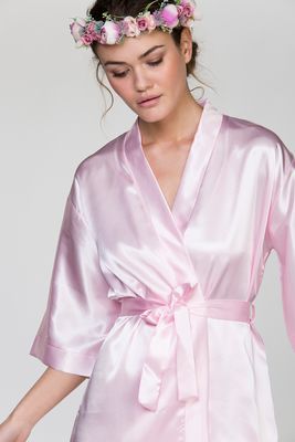 Bata de seda Light Pink