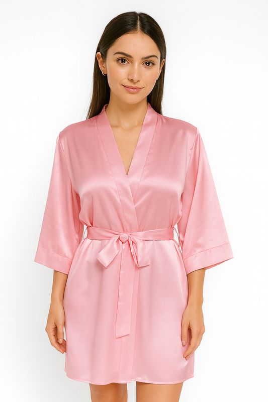 Bata de Satin Light Pink