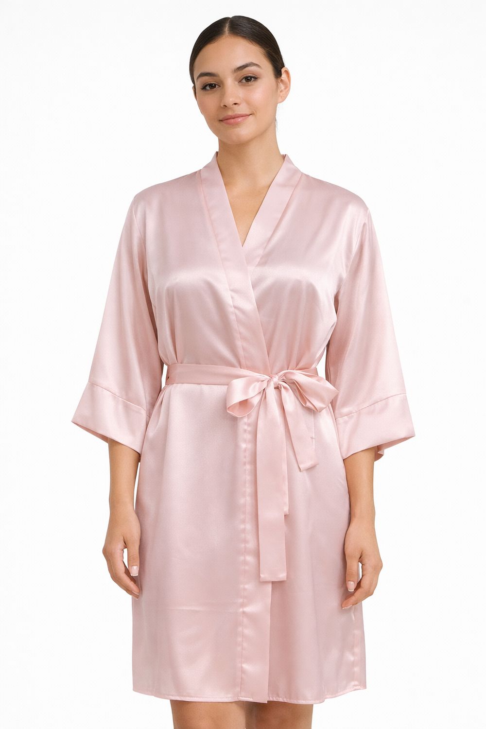 Bata de Seda Salmón