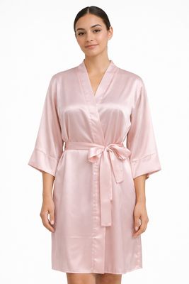 Bata de Seda Salmón