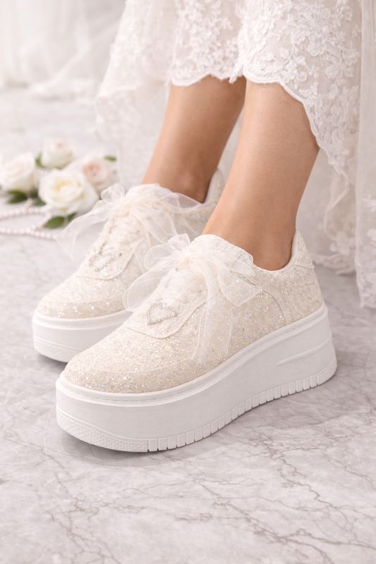 Zapatillas con Escarcha de 5 cm
