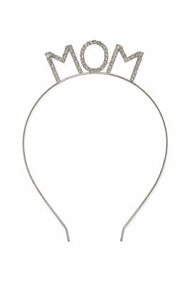 Vincha con Texto “MOM” en Cristales