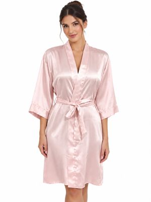 SOMON SATIN ROBE