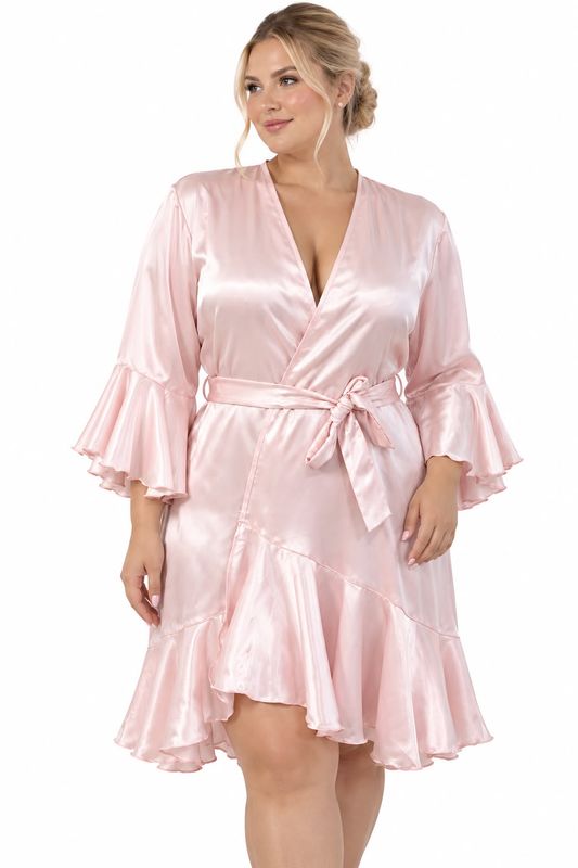 SOMON RUFFLED ROBE