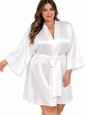 WHITE BRIDAL SATIN