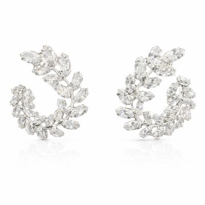 Aretes en Forma de Espiral con Cristales