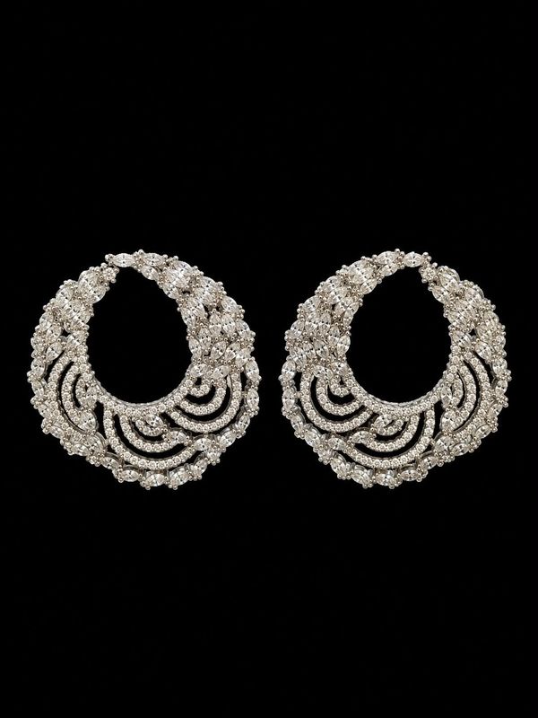 Aretes Circulares con Cristales en Capas