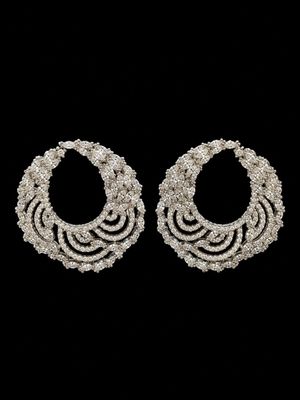 Aretes Circulares con Cristales en Capas
