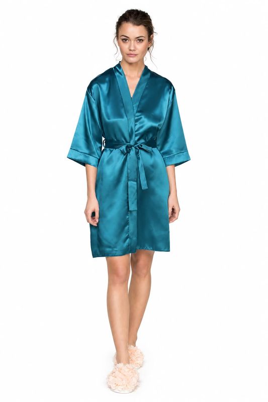 TURQUEZA SATIN ROBE
