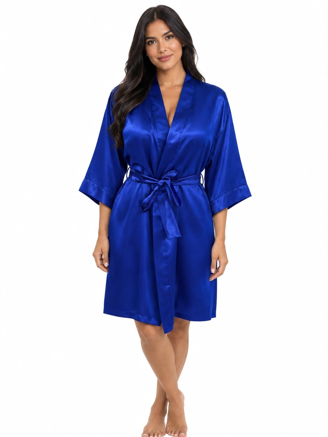 ELECTRIC BLUE SATIN
