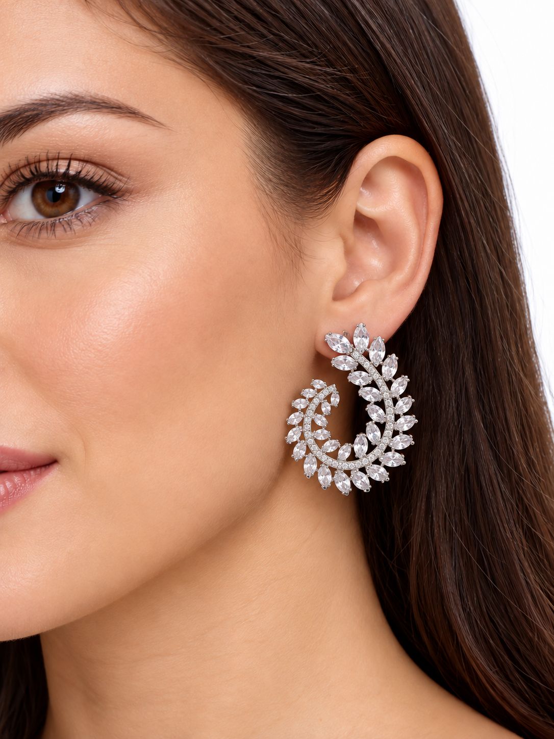LEAF SPIRAL EARRINGS