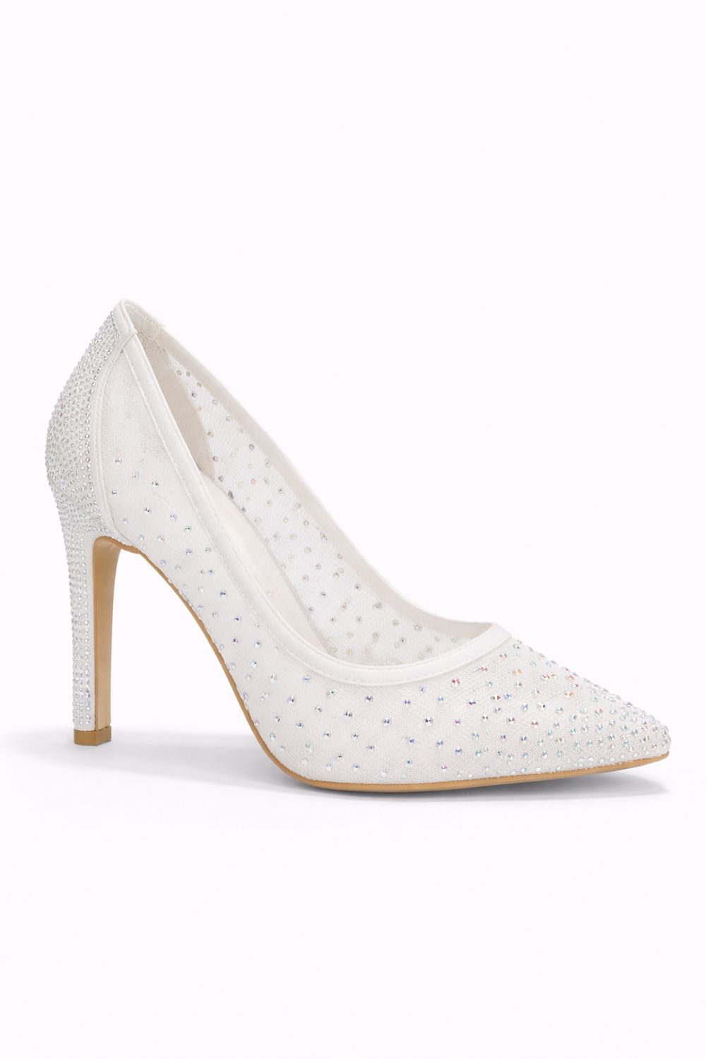 Zapato de Punta Blanco con Cristales