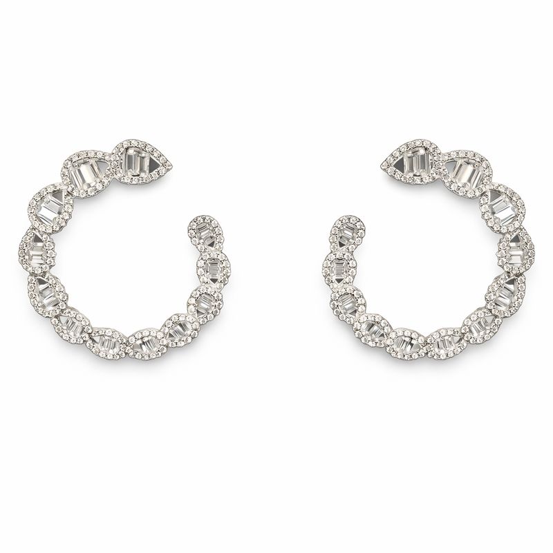 Aretes Semiargollas con Cristales