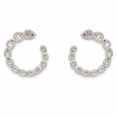 Aretes Semiargollas con Cristales